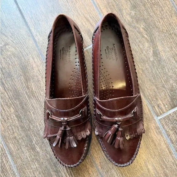 GH Bass Brompton tassel brown loafer 9M - Picture 1 of 9